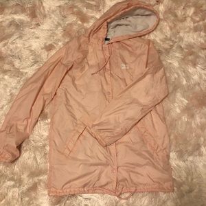 Baby pink peeve lined Obey coach jacket